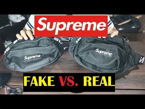 how to spot fake supreme waist bag red ss18|FAKE supreme SS18 waist bag fanny pack .